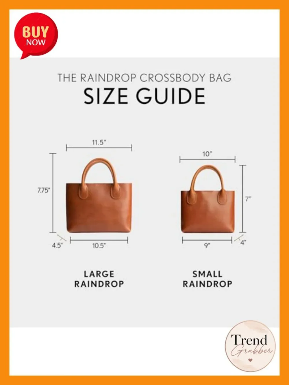 Full-Grain Leather Crossbody Bag with Handles